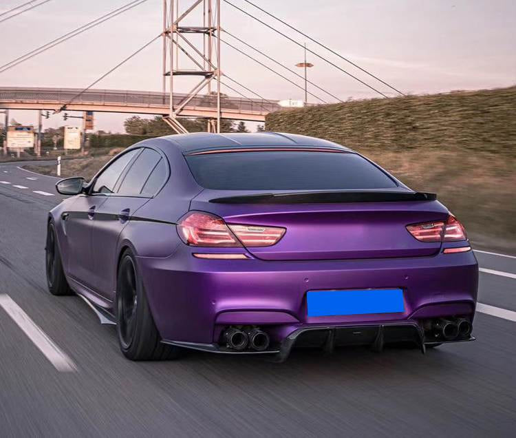 BMW 6 Series F06 F12 F13 M6 2013-2018 Rear Bumper Diffuser 3Pcs/set Carbon Fiber/FRP-Ahacarbon