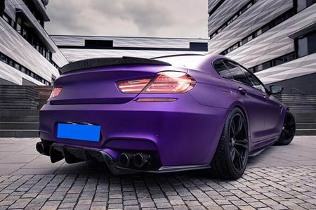 BMW 6 Series F06 F12 F13 M6 2013-2018 Rear Bumper Diffuser 3Pcs/set Carbon Fiber/FRP-Ahacarbon