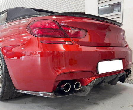 BMW 6 Series F06 F12 F13 M6 2013-2018 Rear Bumper Diffuser 3Pcs/set Carbon Fiber/FRP-Ahacarbon