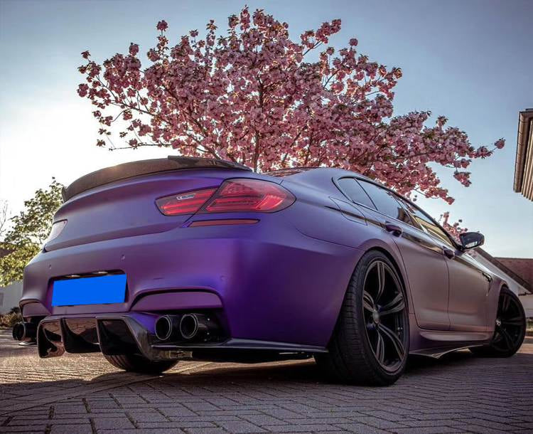 BMW 6 Series F06 F12 F13 M6 2013-2018 Rear Bumper Diffuser 3Pcs/set Carbon Fiber/FRP-Ahacarbon