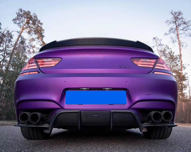 BMW 6 Series F06 F12 F13 M6 2013-2018 Rear Bumper Diffuser 3Pcs/set Carbon Fiber/FRP-Ahacarbon