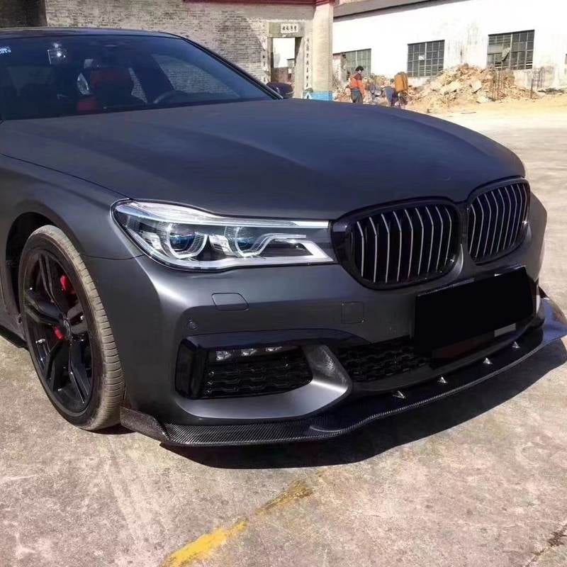 BMW 7 Series G11 G12 M Sport 2015-2019 Front Bumper Lip Carbon Fiber-Ahacarbon