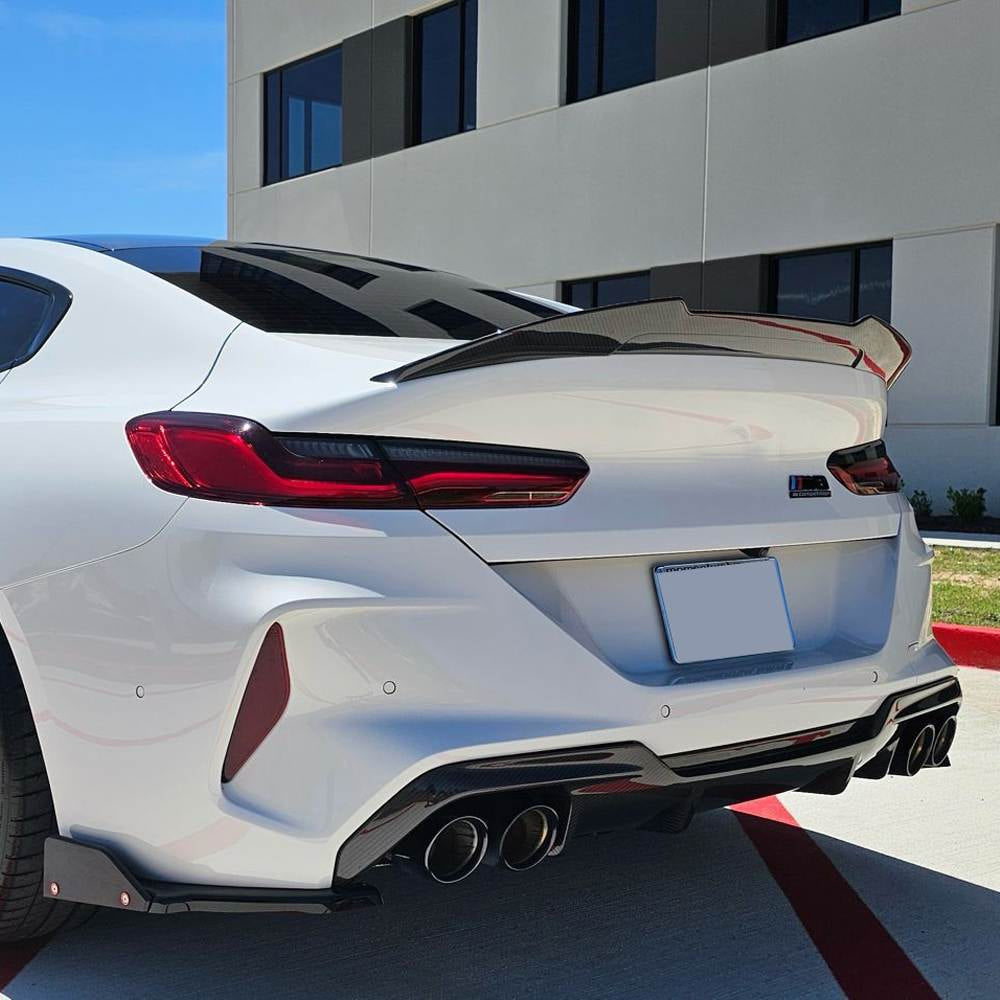 BMW 8 Series F93 M8 2009-2021 Rear Bumper Diffuser Dry Carbon Fiber-Ahacarbon
