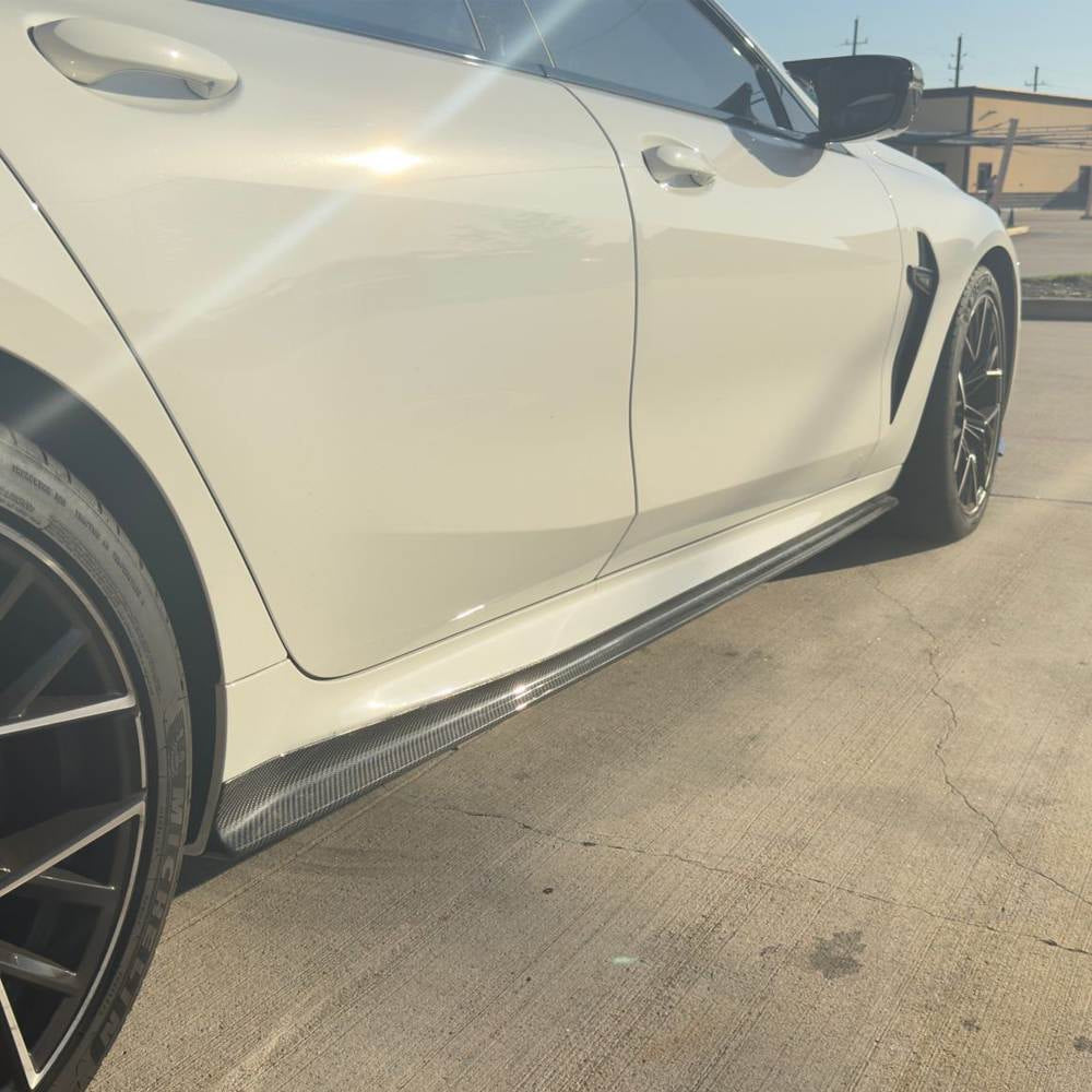 BMW 8 Series G16 F93 M8 2018-2021 Side Skirts Carbon Fiber-Ahacarbon