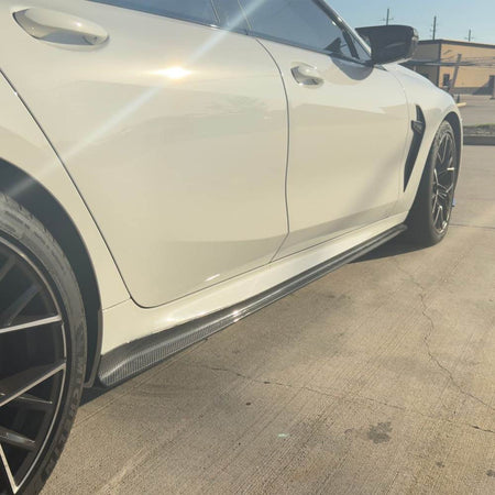 BMW 8 Series G16 F93 M8 2018-2021 Side Skirts Carbon Fiber-Ahacarbon