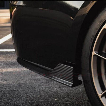 BMW 3 Series F30 M Sport 2012-2018 Rear Bumper Splitters Carbon Fiber-Ahacarbon