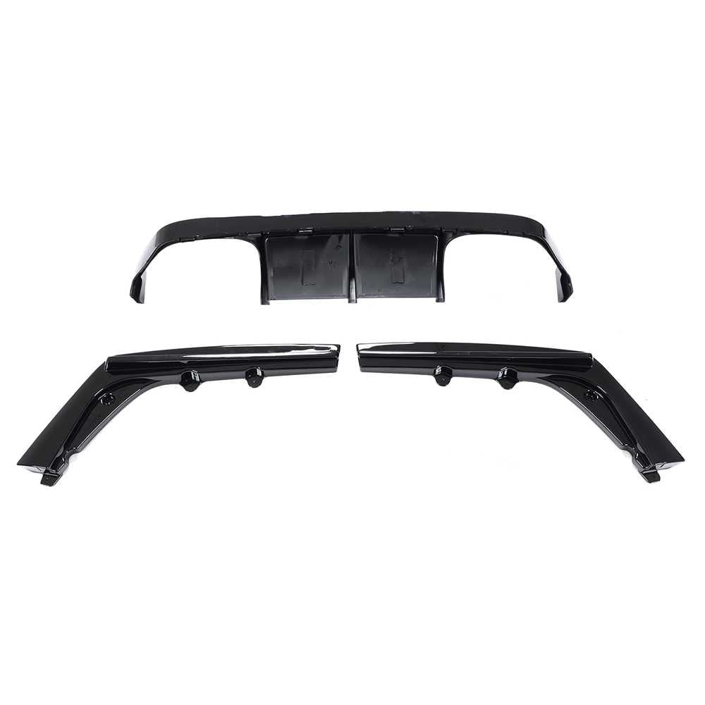 BMW F80 M3 F82 F83 M4 2015-2019 Rear Bumper Diffuser Glossy Black ABS-Ahacarbon