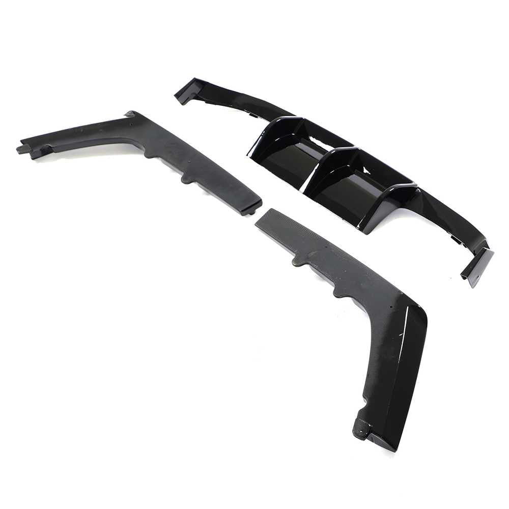 BMW F80 M3 F82 F83 M4 2015-2019 Rear Bumper Diffuser Glossy Black ABS-Ahacarbon