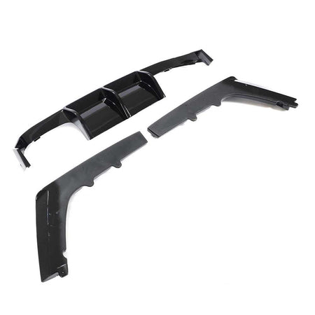 BMW F80 M3 F82 F83 M4 2015-2019 Rear Bumper Diffuser Glossy Black ABS-Ahacarbon