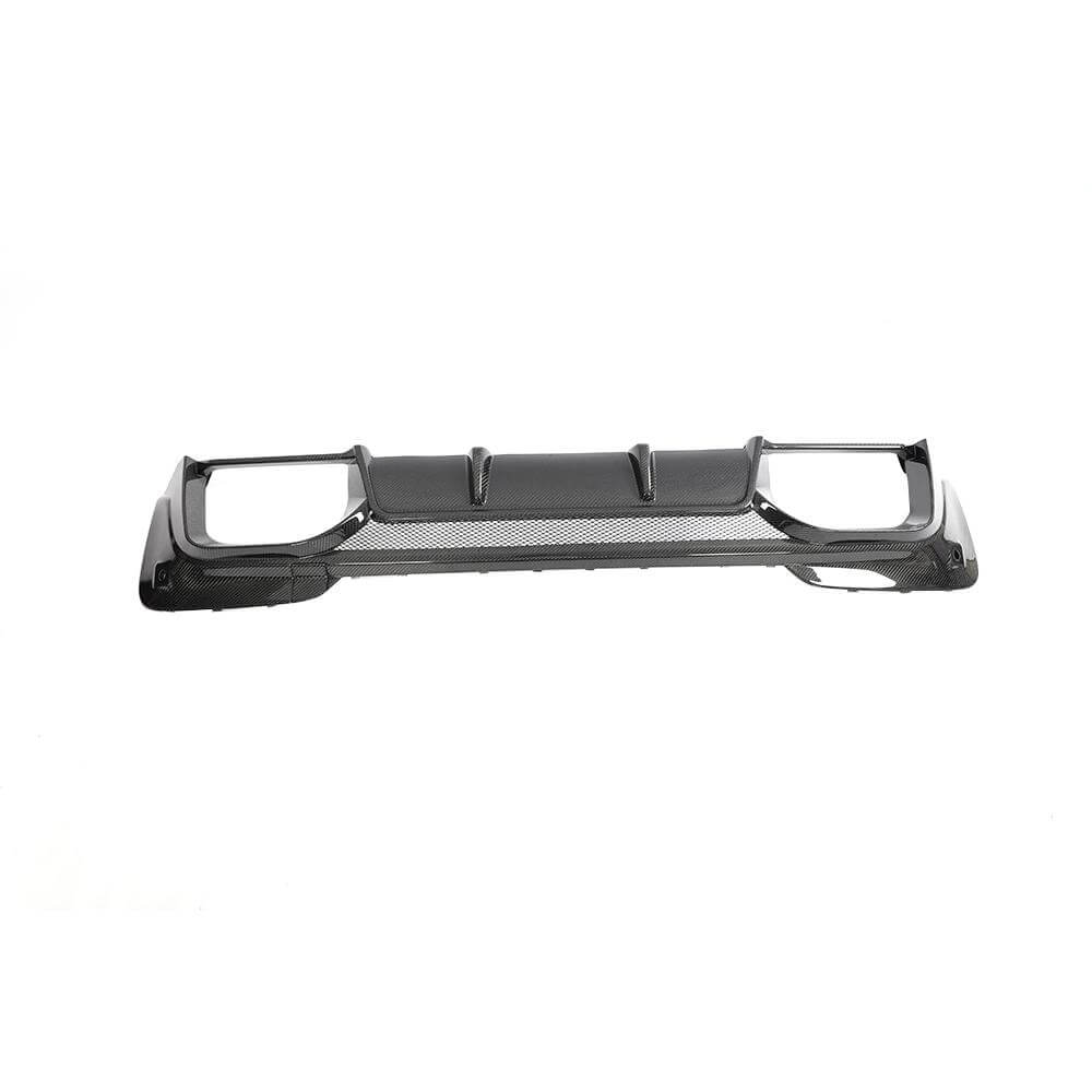 BMW F97 X3 M 2019-2023 Rear Bumper Diffuser With Splitters Carbon Fiber-Ahacarbon
