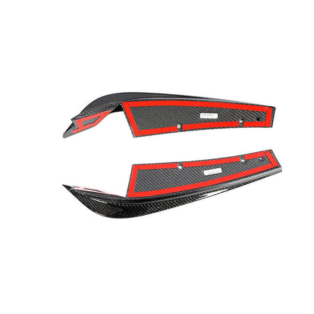 BMW F97 X3 M 2019-2023 Rear Bumper Diffuser With Splitters Carbon Fiber-Ahacarbon
