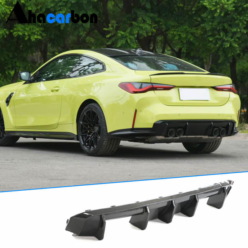 BMW G80 M3 G82 G83 M4 2021-2023 Rear Bumper Diffuser Carbon Fiber-Ahacarbon