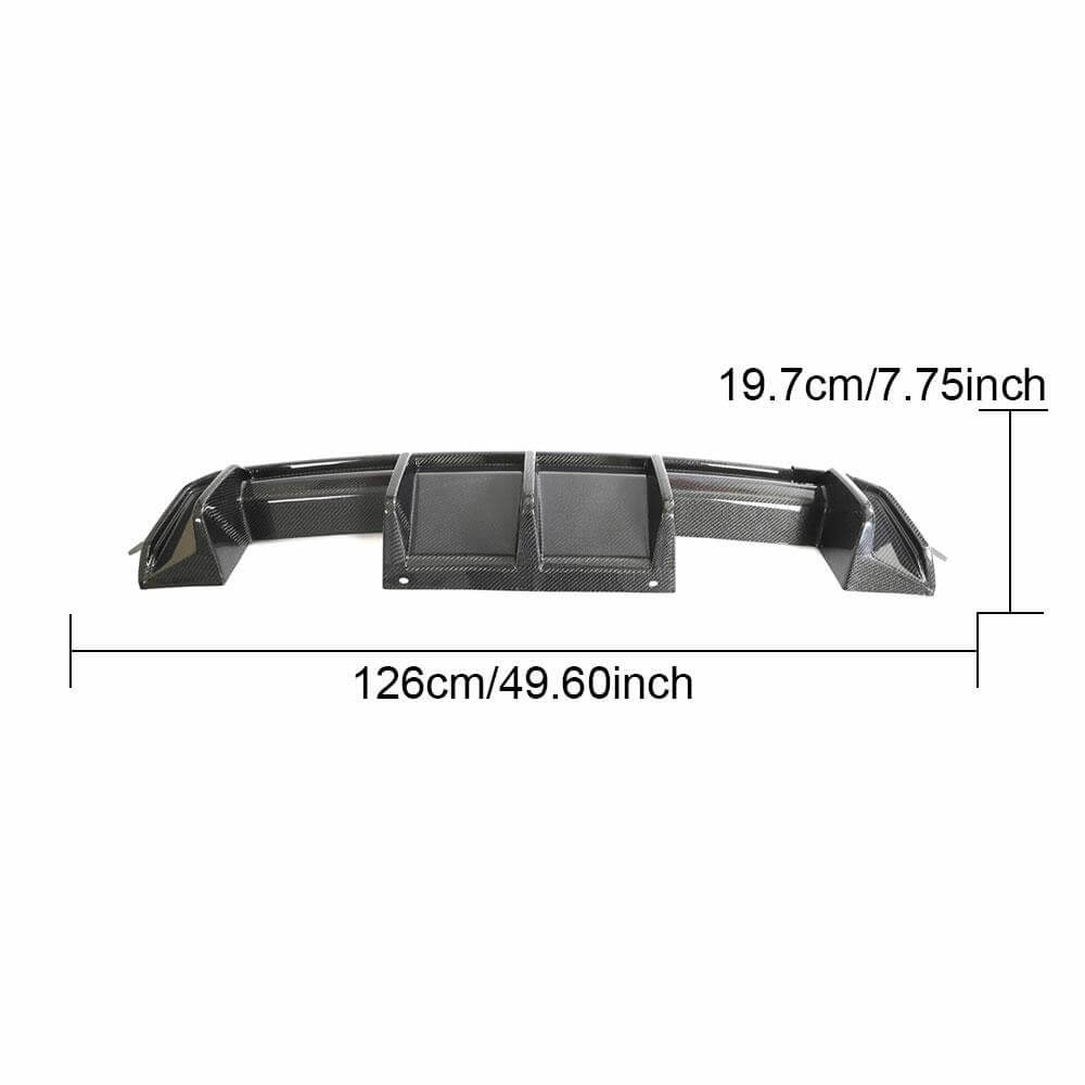 BMW G80 M3 G82 G83 M4 2021-2023 Rear Bumper Diffuser Carbon Fiber-Ahacarbon