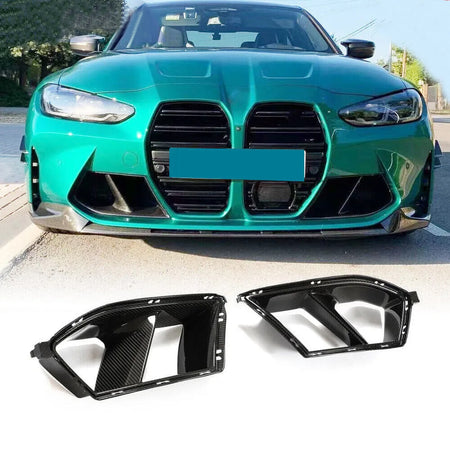BMW G80 M3 G82 G83 M4 2021+ Front Bumper Vents Carbon Fiber/FRP-Ahacarbon