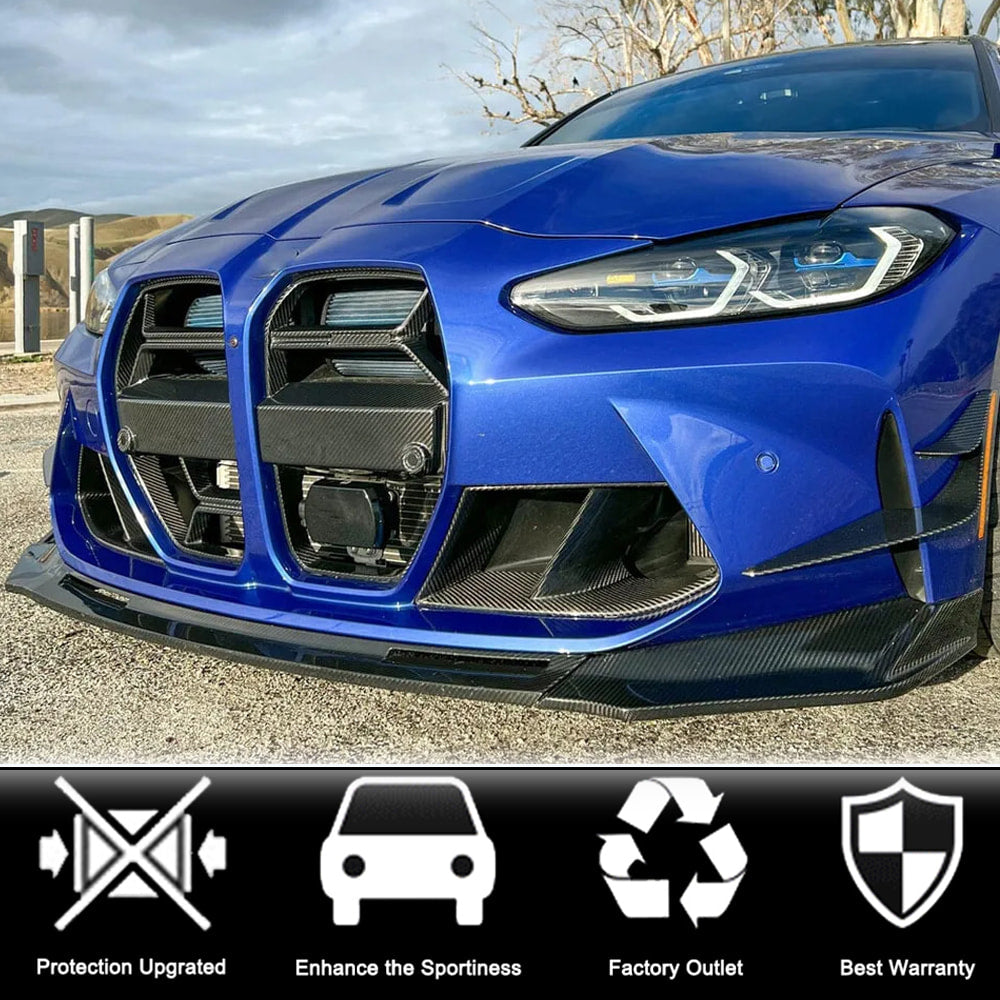 BMW G80 M3 G82 G83 M4 2021+ Front Bumper Vents Carbon Fiber/FRP-Ahacarbon
