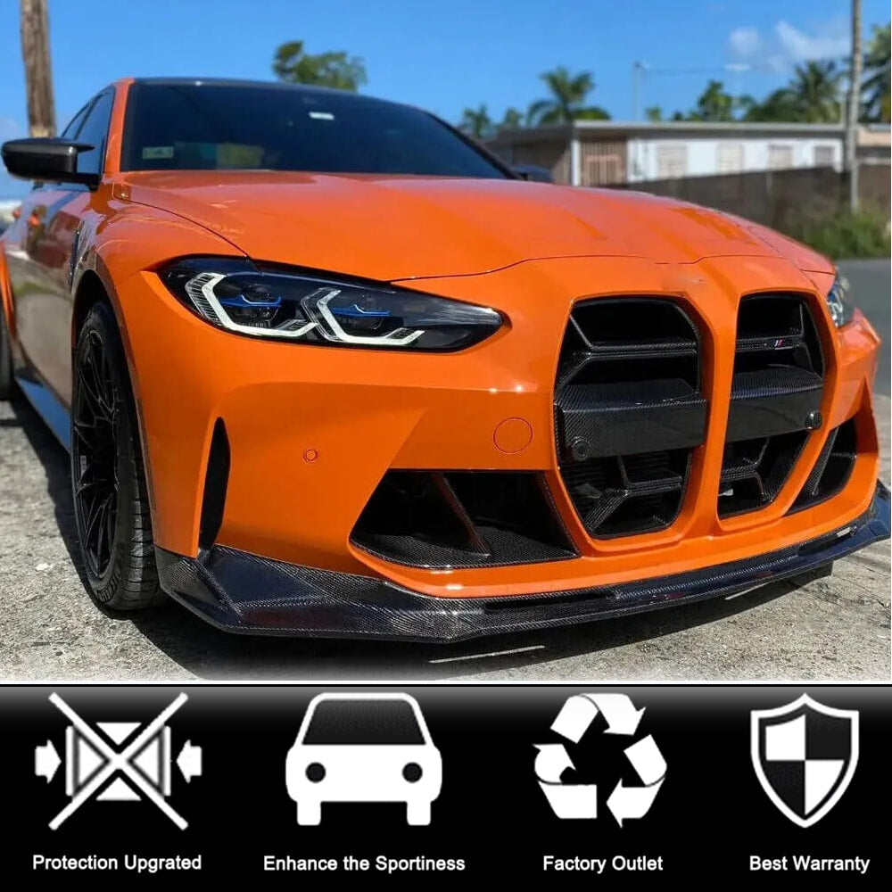 BMW G80 M3 G82 G83 M4 2021+ Front Bumper Vents Carbon Fiber/FRP-Ahacarbon