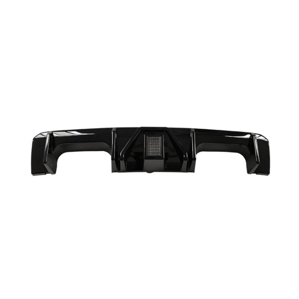 BMW G80 M3 G82 G83 M4 2021+ Rear Bumper Diffuser With LED Brake Light Glossy Black ABS-Ahacarbon