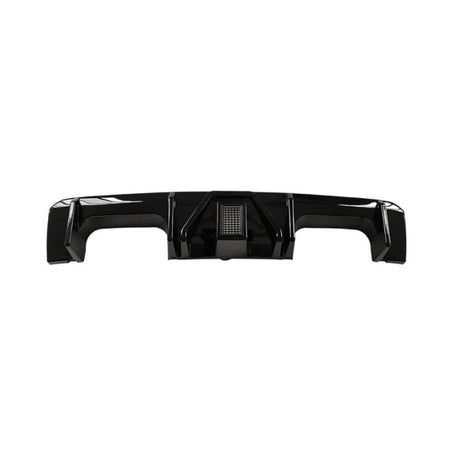 BMW G80 M3 G82 G83 M4 2021+ Rear Bumper Diffuser With LED Brake Light Glossy Black ABS-Ahacarbon