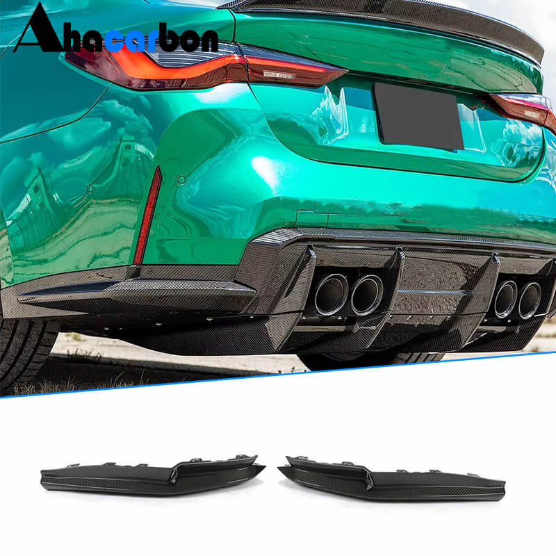 BMW G82 G83 M4 2021UP Rear Bumper Vents Dry Carbon Fiber-Ahacarbon