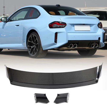 BMW 2 Series G87 M2 Base Coupe 2-Door 2023 2024 Rear Trunk Spoiler Carbon Fiber-Ahacarbon