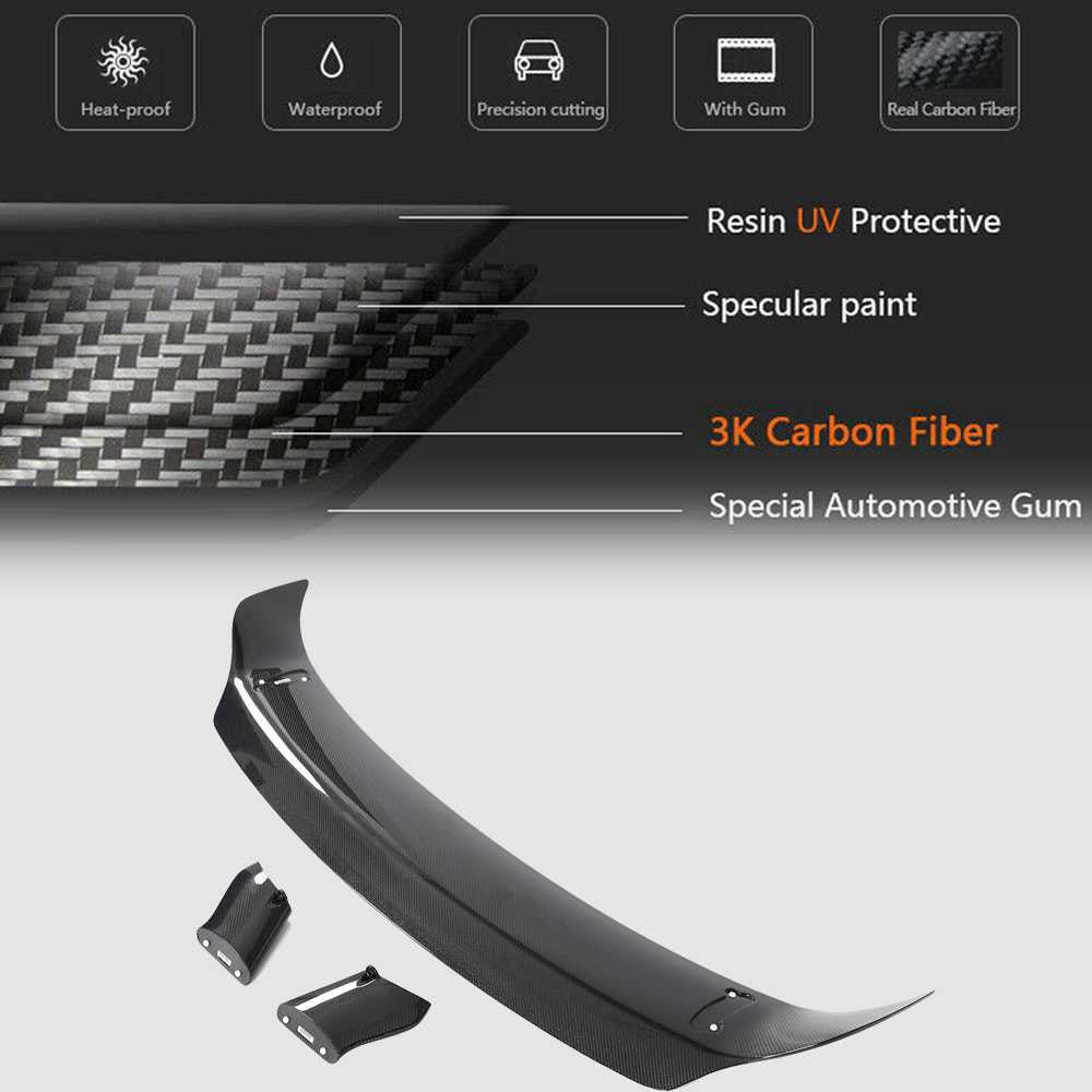 BMW 2 Series G87 M2 Base Coupe 2-Door 2023 2024 Rear Trunk Spoiler Carbon Fiber-Ahacarbon
