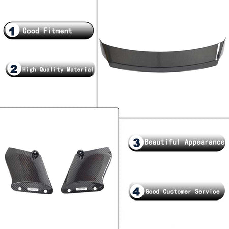 BMW 2 Series G87 M2 Base Coupe 2-Door 2023 2024 Rear Trunk Spoiler Carbon Fiber-Ahacarbon