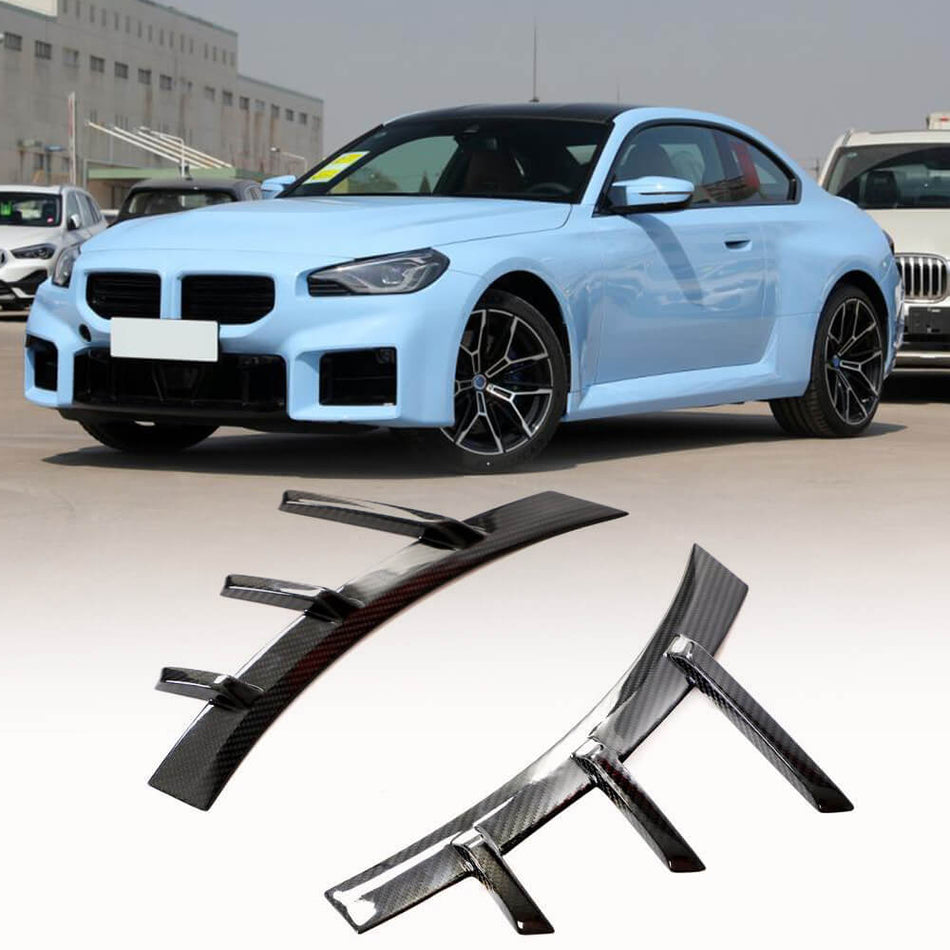BMW G87 M2 Base Coupe 2 Door 2022-2023 Side Fender Vents Carbon Fiber-Ahacarbon