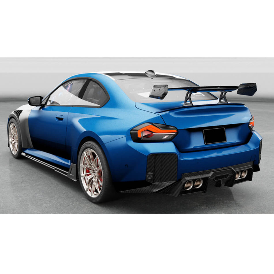 BMW G87 M2 Base Coupe 2 Door 2023-2024 Side Skirts Dry Carbon Fiber-Ahacarbon