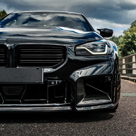 Carbon Fiber Front Bumper Splitter for BMW 2 Series M2 G87 2023+-Ahacarbon