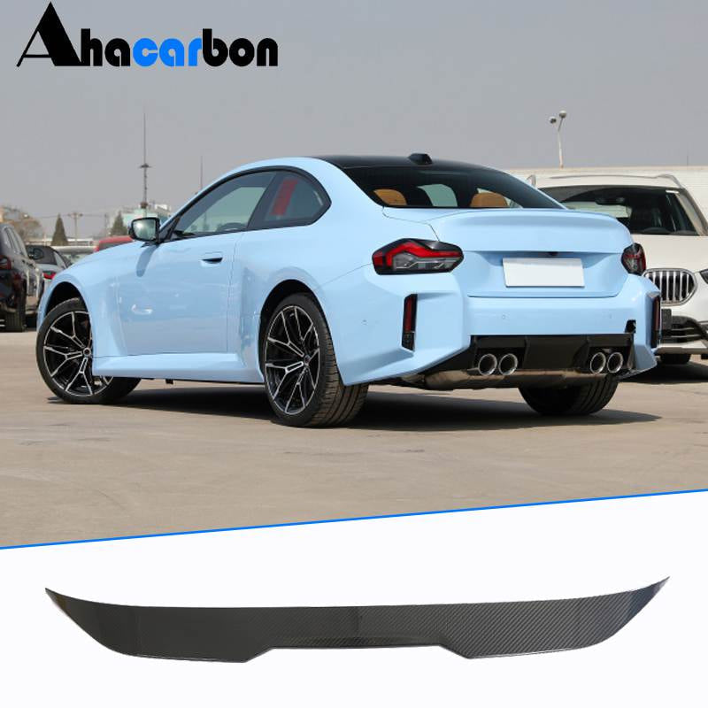 BMW G87 M2 Coupe 2-Door 2023+ Rear Trunk Spoiler Dry Carbon Fiber-Ahacarbon