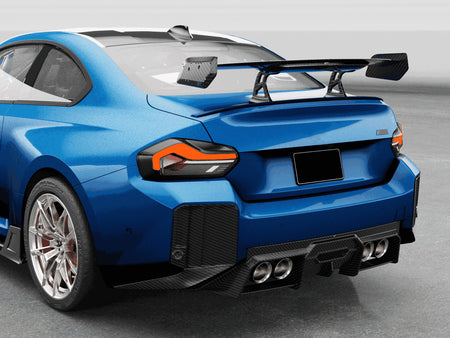 BMW 2 Series M2 G87 Coupe 2022-2024 Rear Bumper Splitters Dry Carbon Fiber-Ahacarbon