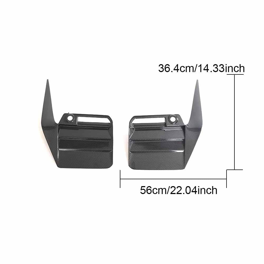 BMW 2 Series M2 G87 Coupe 2022-2024 Rear Bumper Splitters Dry Carbon Fiber-Ahacarbon