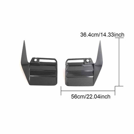 BMW 2 Series M2 G87 Coupe 2022-2024 Rear Bumper Splitters Dry Carbon Fiber-Ahacarbon