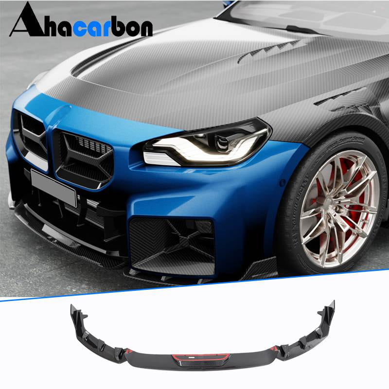 BMW 2 Series M2 G87 Coupe 2022-2024 Front Bumper Lip Dry Carbon Fiber-Ahacarbon