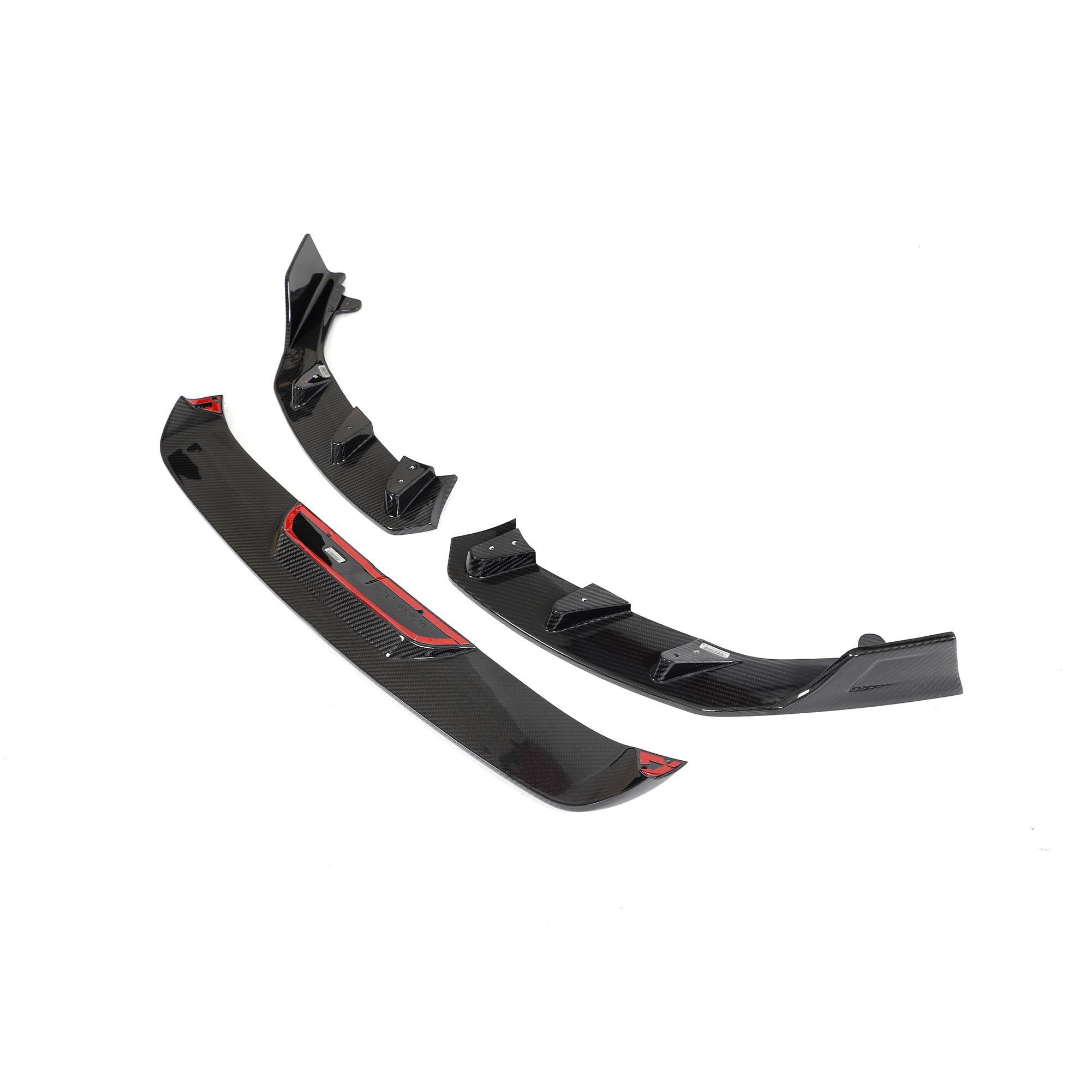 BMW 2 Series M2 G87 Coupe 2022-2024 Front Bumper Lip Dry Carbon Fiber-Ahacarbon