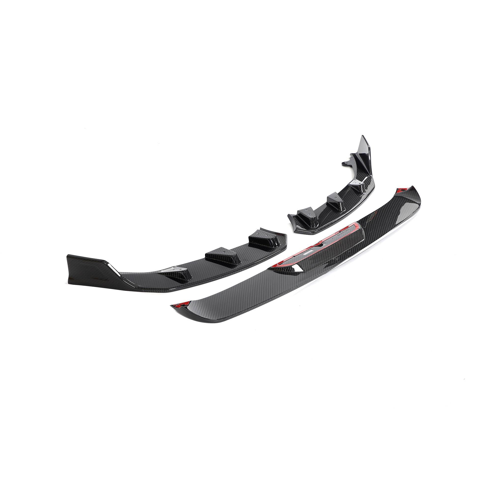 BMW 2 Series M2 G87 Coupe 2022-2024 Front Bumper Lip Dry Carbon Fiber-Ahacarbon