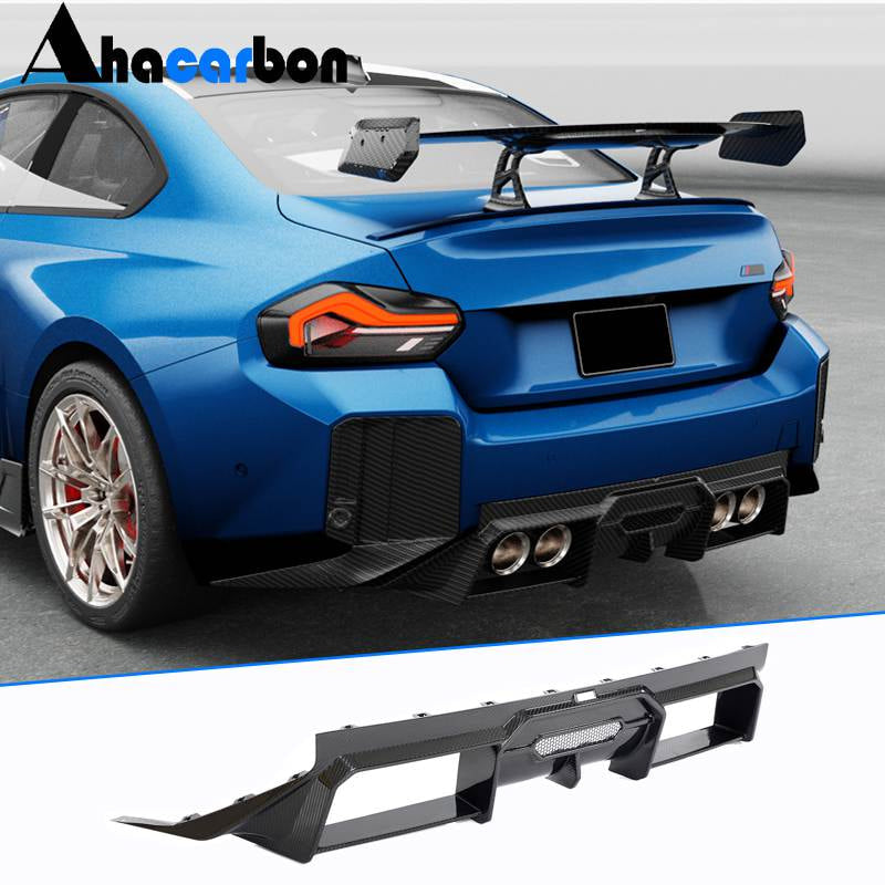 BMW 2 Series M2 G87 Coupe 2022-2024 Rear Bumper Diffuser Dry Carbon Fiber-Ahacarbon