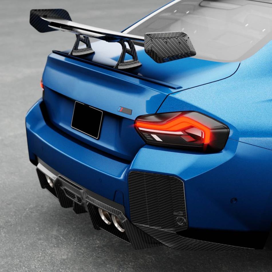 BMW 2 Series M2 G87 Coupe 2022-2024 Rear Bumper Diffuser Dry Carbon Fiber-Ahacarbon