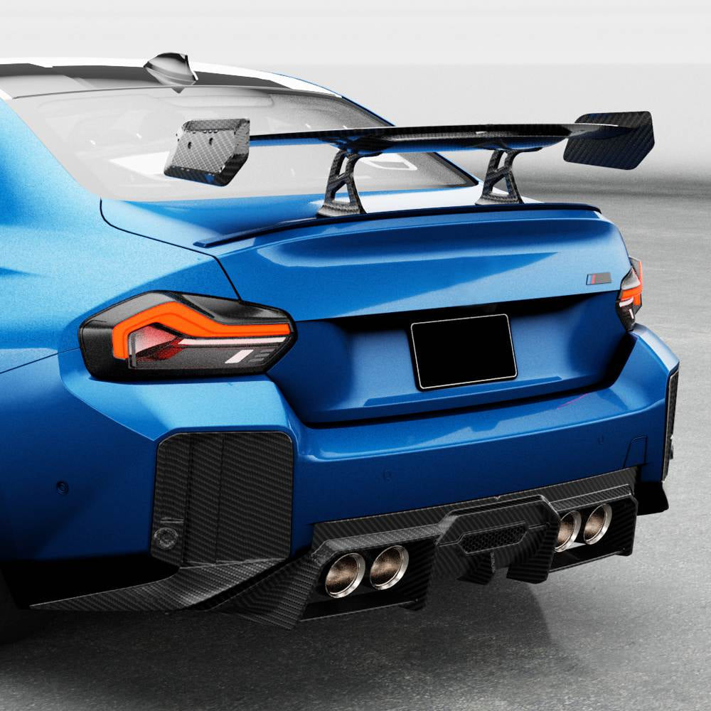 BMW 2 Series M2 G87 Coupe 2022-2024 Rear Bumper Diffuser Dry Carbon Fiber-Ahacarbon