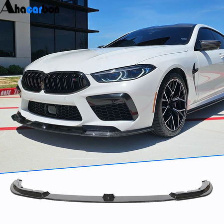 BMW F91 F92 F93 M8 2019-2022 Front Bumper Lip Dry Carbon Fiber-Ahacarbon