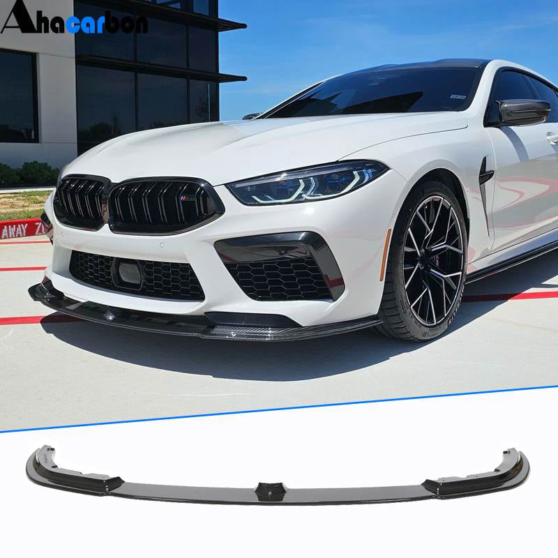BMW F91 F92 F93 M8 2019-2022 Front Bumper Lip Dry Carbon Fiber-Ahacarbon