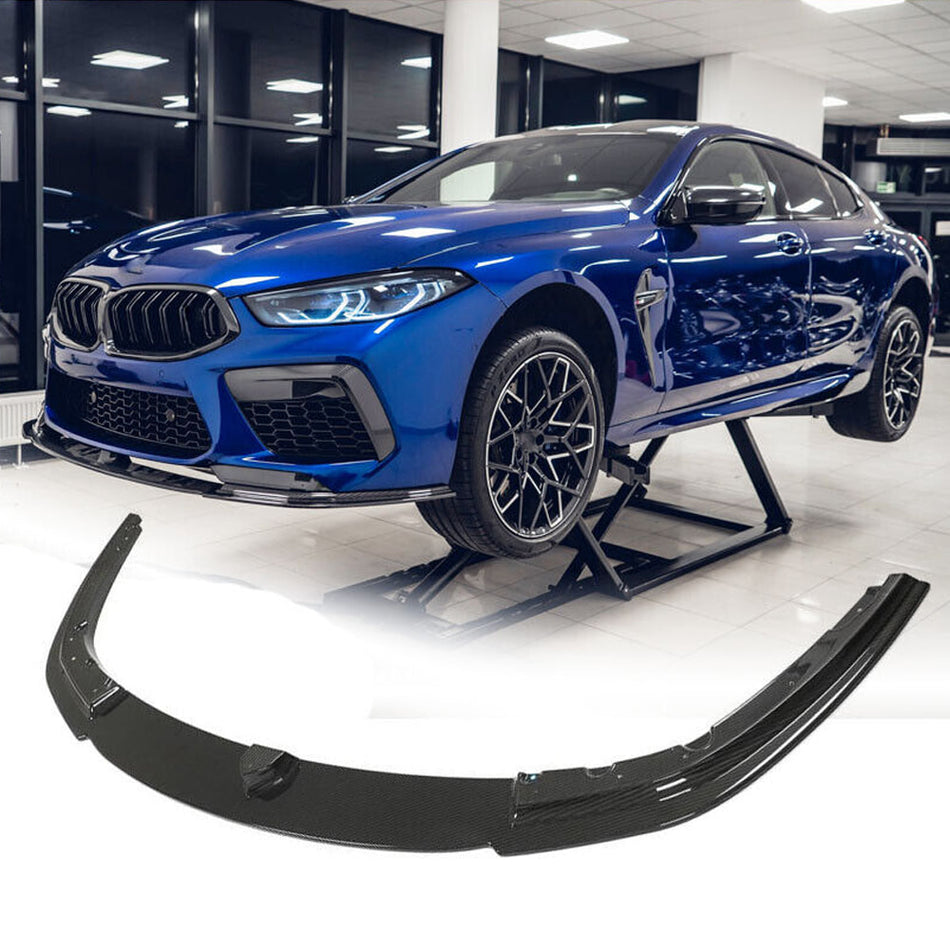 BMW F91 F92 F93 M8 2019-2022 Front Bumper Lip Dry Carbon Fiber-Ahacarbon