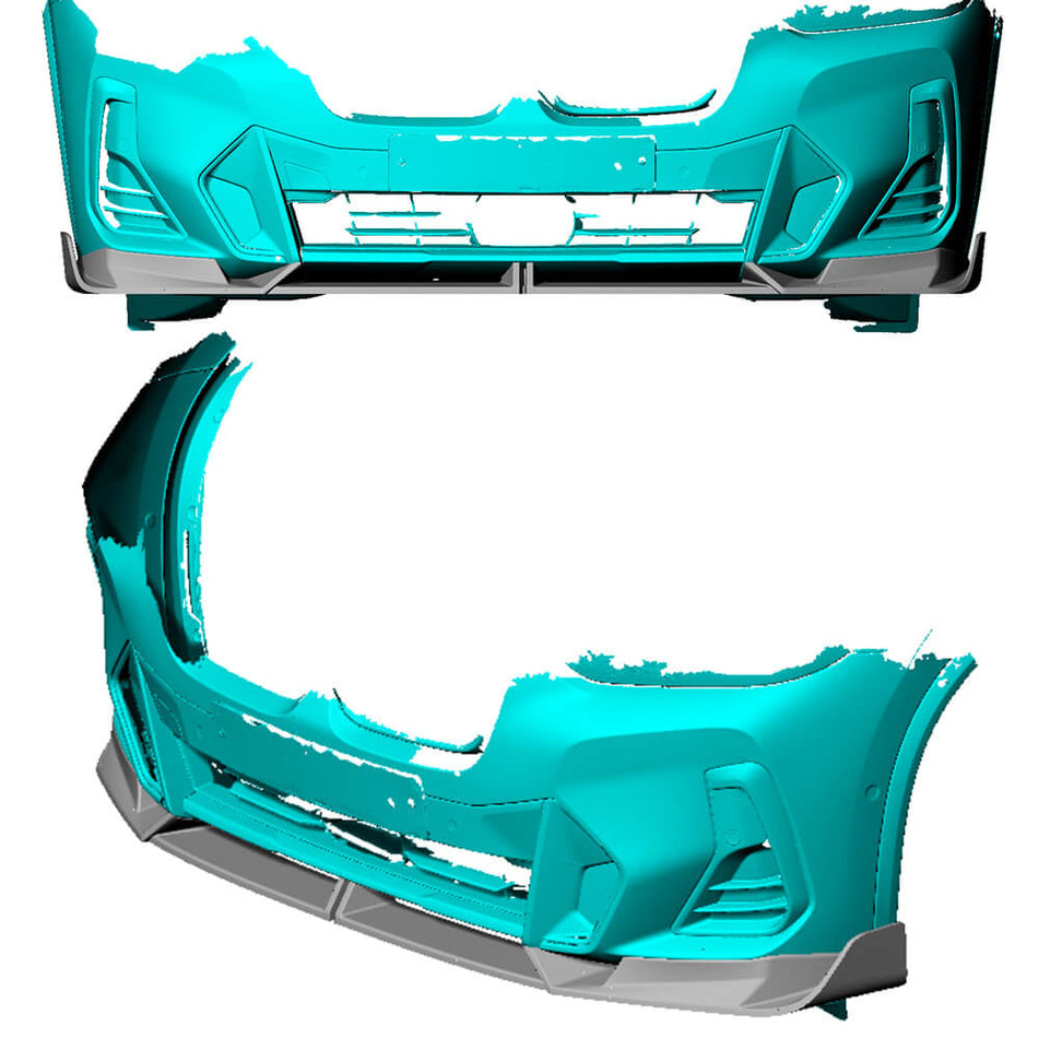 BMW X3 G01 IX3 X4 G02 2022-2024 Front Bumper Lip Carbon Fiber-Ahacarbon
