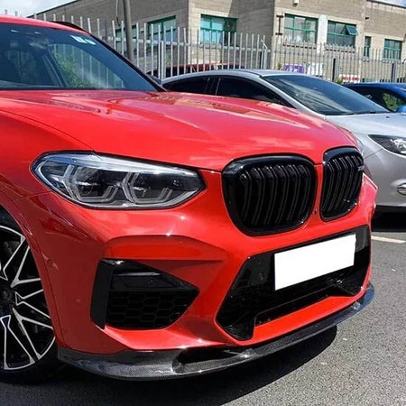 BMW X3 M F97 X4 M F98 Pre-LCI 2019-2021 Front Bumper Lip Carbon Fiber/FRP-Ahacarbon