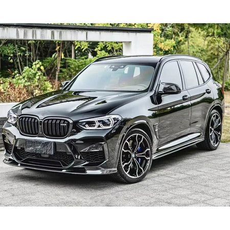BMW X3 M F97 X4 M F98 Pre-LCI 2019-2021 Front Bumper Lip Carbon Fiber/FRP-Ahacarbon