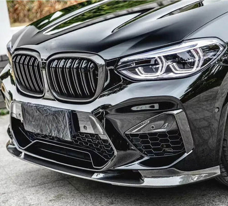 BMW X3 M F97 X4 M F98 Pre-LCI 2019-2021 Front Bumper Lip Carbon Fiber/FRP-Ahacarbon