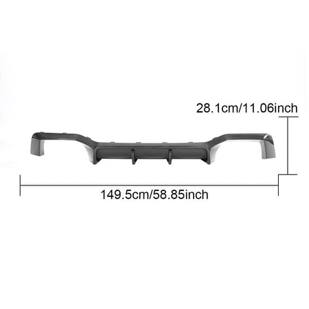 BMW X4 M Sport Utility 4-Door M40i 2023-2024 Rear Bumper Diffuser Carbon Fiber-Ahacarbon