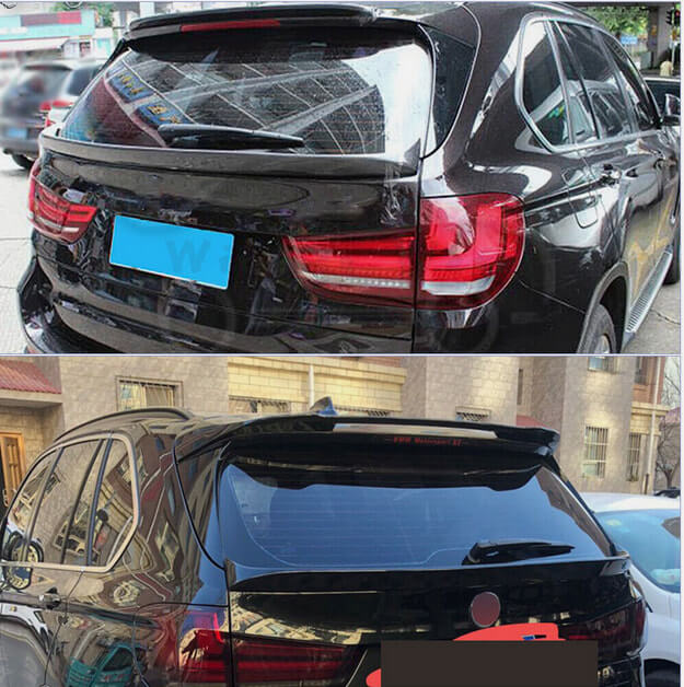 BMW X5 F15 2014-2018 Rear Milddle Spoiler Black PU-Ahacarbon