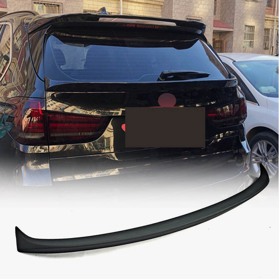 BMW X5 F15 2014-2018 Rear Milddle Spoiler Black PU-Ahacarbon