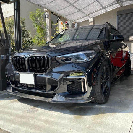 BMW X5 G05 xDrive40i/50i/30d M Sport M50d Front Bumper Lip Carbon Fiber/FRP-Ahacarbon